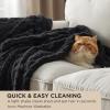 imageBedsure Sherpa Fleece Throw Blanket for Couch  Soft Fluffy ampamp Cozy Cable Jacquard Tufted Throw Blankets for Women Gift Thick Warm Blanket for Winter and All Seasons Beige 50x60 Inches05  Black