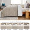 imageBedsure Sherpa Fleece Throw Blanket for Couch  Soft Fluffy ampamp Cozy Cable Jacquard Tufted Throw Blankets for Women Gift Thick Warm Blanket for Winter and All Seasons Beige 50x60 Inches02  Beige