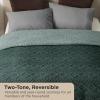 imageBedsure Sherpa Fleece Throw Blanket for Couch  Soft Fluffy ampamp Cozy Cable Jacquard Tufted Throw Blankets for Women Gift Thick Warm Blanket for Winter and All Seasons Beige 50x60 Inches07  Dark Green