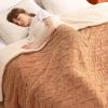 imageBedsure Sherpa Fleece Throw Blanket for Couch  Soft Fluffy ampamp Cozy Cable Jacquard Tufted Throw Blankets for Women Gift Thick Warm Blanket for Winter and All Seasons Beige 50x60 Inches02  Light Brown