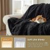 imageBedsure Sherpa Fleece Throw Blanket for Couch  Soft Fluffy ampamp Cozy Cable Jacquard Tufted Throw Blankets for Women Gift Thick Warm Blanket for Winter and All Seasons Beige 50x60 Inches05  Black