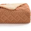 imageBedsure Sherpa Fleece Throw Blanket for Couch  Soft Fluffy ampamp Cozy Cable Jacquard Tufted Throw Blankets for Women Gift Thick Warm Blanket for Winter and All Seasons Beige 50x60 Inches02  Light Brown