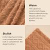 imageBedsure Sherpa Fleece Throw Blanket for Couch  Soft Fluffy ampamp Cozy Cable Jacquard Tufted Throw Blankets for Women Gift Thick Warm Blanket for Winter and All Seasons Beige 50x60 Inches02  Light Brown