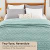 imageBedsure Sherpa Fleece Throw Blanket for Couch  Soft Fluffy ampamp Cozy Cable Jacquard Tufted Throw Blankets for Women Gift Thick Warm Blanket for Winter and All Seasons Beige 50x60 Inches07  Sage Green