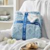 imageBedsure Sherpa Fleece Throw Blanket for Couch  Soft Fluffy ampamp Cozy Cable Jacquard Tufted Throw Blankets for Women Gift Thick Warm Blanket for Winter and All Seasons Beige 50x60 Inches06  Blue