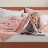 imageBedsure Sherpa Fleece Throw Blanket for Couch  Soft Fluffy ampamp Cozy Cable Jacquard Tufted Throw Blankets for Women Gift Thick Warm Blanket for Winter and All Seasons Beige 50x60 Inches08  Pink