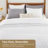imageBedsure Sherpa Fleece Throw Blanket for Couch  Soft Fluffy ampamp Cozy Cable Jacquard Tufted Throw Blankets for Women Gift Thick Warm Blanket for Winter and All Seasons Beige 50x60 Inches03  White