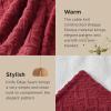 imageBedsure Sherpa Fleece Throw Blanket for Couch  Soft Fluffy ampamp Cozy Cable Jacquard Tufted Throw Blankets for Women Gift Thick Warm Blanket for Winter and All Seasons Beige 50x60 Inches00  Red