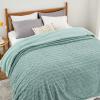 imageBedsure Sherpa Fleece Throw Blanket for Couch  Soft Fluffy ampamp Cozy Cable Jacquard Tufted Throw Blankets for Women Gift Thick Warm Blanket for Winter and All Seasons Beige 50x60 Inches07  Sage Green