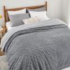 imageBedsure Sherpa Fleece Throw Blanket for Couch  Soft Fluffy ampamp Cozy Cable Jacquard Tufted Throw Blankets for Women Gift Thick Warm Blanket for Winter and All Seasons Beige 50x60 Inches01  Grey
