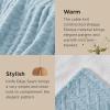 imageBedsure Sherpa Fleece Throw Blanket for Couch  Soft Fluffy ampamp Cozy Cable Jacquard Tufted Throw Blankets for Women Gift Thick Warm Blanket for Winter and All Seasons Beige 50x60 Inches06  Blue