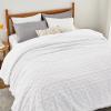 imageBedsure Sherpa Fleece Throw Blanket for Couch  Soft Fluffy ampamp Cozy Cable Jacquard Tufted Throw Blankets for Women Gift Thick Warm Blanket for Winter and All Seasons Beige 50x60 Inches03  White