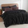 imageBedsure Sherpa Fleece Throw Blanket for Couch  Soft Fluffy ampamp Cozy Cable Jacquard Tufted Throw Blankets for Women Gift Thick Warm Blanket for Winter and All Seasons Beige 50x60 Inches05  Black