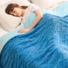 imageBedsure Sherpa Fleece Throw Blanket for Couch  Soft Fluffy ampamp Cozy Cable Jacquard Tufted Throw Blankets for Women Gift Thick Warm Blanket for Winter and All Seasons Beige 50x60 Inches06  Horizon Blue