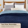 imageBedsure Sherpa Fleece Throw Blanket for Couch  Soft Fluffy ampamp Cozy Cable Jacquard Tufted Throw Blankets for Women Gift Thick Warm Blanket for Winter and All Seasons Beige 50x60 Inches06  Navy