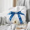 imageBedsure Sherpa Fleece Throw Blanket for Couch  Soft Fluffy ampamp Cozy Cable Jacquard Tufted Throw Blankets for Women Gift Thick Warm Blanket for Winter and All Seasons Beige 50x60 Inches03  White