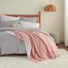 imageBedsure Sherpa Fleece Throw Blanket for Couch  Soft Fluffy ampamp Cozy Cable Jacquard Tufted Throw Blankets for Women Gift Thick Warm Blanket for Winter and All Seasons Beige 50x60 Inches08  Pink