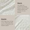imageBedsure Sherpa Fleece Throw Blanket for Couch  Soft Fluffy ampamp Cozy Cable Jacquard Tufted Throw Blankets for Women Gift Thick Warm Blanket for Winter and All Seasons Beige 50x60 Inches03  Cream