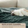 imageBedsure Sherpa Fleece Throw Blanket for Couch  Soft Fluffy ampamp Cozy Cable Jacquard Tufted Throw Blankets for Women Gift Thick Warm Blanket for Winter and All Seasons Beige 50x60 Inches07  Dark Green