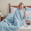 imageBedsure Sherpa Fleece Throw Blanket for Couch  Soft Fluffy ampamp Cozy Cable Jacquard Tufted Throw Blankets for Women Gift Thick Warm Blanket for Winter and All Seasons Beige 50x60 Inches06  Blue