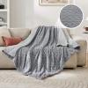 imageBedsure Sherpa Fleece Throw Blanket for Couch  Soft Fluffy ampamp Cozy Cable Jacquard Tufted Throw Blankets for Women Gift Thick Warm Blanket for Winter and All Seasons Beige 50x60 Inches01  Grey