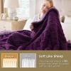 imageBedsure Sherpa Fleece Throw Blanket for Couch  Soft Fluffy ampamp Cozy Cable Jacquard Tufted Throw Blankets for Women Gift Thick Warm Blanket for Winter and All Seasons Beige 50x60 Inches09  Purple