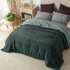 imageBedsure Sherpa Fleece Throw Blanket for Couch  Soft Fluffy ampamp Cozy Cable Jacquard Tufted Throw Blankets for Women Gift Thick Warm Blanket for Winter and All Seasons Beige 50x60 Inches07  Dark Green