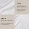 imageBedsure Sherpa Fleece Throw Blanket for Couch  Soft Fluffy ampamp Cozy Cable Jacquard Tufted Throw Blankets for Women Gift Thick Warm Blanket for Winter and All Seasons Beige 50x60 Inches03  White
