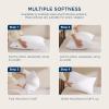 imageBedsure Soft Pillows Standard Size Set of 4  Standard Size Bed Pillows 4 Pack for Sleeping Soft and Supportive Hotel Quality Original Down Alternative Filling for Side Back SleepersMedium2PK