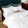 imageBedsure Striped Duvet Cover Queen Size  MoistureWicking Eucalyptus Lyocell Cotton ampamp Linen Hybrid Comforter Cover Set with Bowknot Ties Closure  GentleSoft ampamp Breathable Bedding Set  Seaweed Green01  Bright White No Comforter