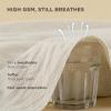 imageBedsure Striped Duvet Cover Queen Size  MoistureWicking Eucalyptus Lyocell Cotton ampamp Linen Hybrid Comforter Cover Set with Bowknot Ties Closure  GentleSoft ampamp Breathable Bedding Set  Seaweed Green02  Linen No Comforter