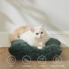 imageBedsure Throw Pillow Covers  Pack of 2 18x18 Pillow Cover Soft Cozy Fluffy Checkered Design Home Decor for Sofa Couch Bed White03mallard Green