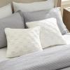 imageBedsure Throw Pillow Covers  Pack of 2 18x18 Pillow Cover Soft Cozy Fluffy Checkered Design Home Decor for Sofa Couch Bed White08white