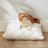 imageBedsure Throw Pillow Covers  Pack of 2 18x18 Pillow Cover Soft Cozy Fluffy Checkered Design Home Decor for Sofa Couch Bed White08white