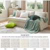 imageBedsure Throw Pillow Covers  Pack of 2 18x18 Pillow Cover Soft Cozy Fluffy Checkered Design Home Decor for Sofa Couch Bed White08white