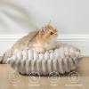 imageBedsure Throw Pillow Covers  Pack of 2 18x18 Pillow Cover Soft Cozy Fluffy Striped Design Home Decor for Sofa Couch Bed Linen08linen