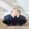 imageBedsure Throw Pillow Covers  Pack of 2 18x18 Pillow Cover Soft Cozy Fluffy Striped Design Home Decor for Sofa Couch Bed Linen10blue
