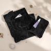 imageBedsure Travel Blanket Airplane Compact with Storage Bag Packable Blanket with Eye Mask Lightweight 2in1 Travel Essentials Functioned as Pillow for Airplane Comfort and Warmth GreyBlack