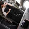 imageBedsure Travel Blanket Airplane Compact with Storage Bag Packable Blanket with Eye Mask Lightweight 2in1 Travel Essentials Functioned as Pillow for Airplane Comfort and Warmth GreyBlack