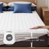 imageBedsure Twin Mattress Protector Quilted Twin Mattress Topper with Deep Pocket up to 22 Inches Soft Breathable Noiseless Bed Cover Waterproof Pad Bed for Home Bedroom Hotel  WhiteWhite