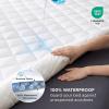 imageBedsure Twin Mattress Protector Quilted Twin Mattress Topper with Deep Pocket up to 22 Inches Soft Breathable Noiseless Bed Cover Waterproof Pad Bed for Home Bedroom Hotel  WhiteWhite