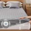 imageBedsure Twin Mattress Protector Quilted Twin Mattress Topper with Deep Pocket up to 22 Inches Soft Breathable Noiseless Bed Cover Waterproof Pad Bed for Home Bedroom Hotel  WhiteGray
