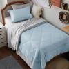 imageBedsure Twin XL Comforter Set  5 Pieces Reversible Blush Pink Bedding Twin XL Size Bed Set for All Seasons Bed in a Bag with Down Alternative Comforter Sheets Pillowcase ampamp Sham20  Sky Blue