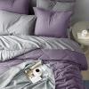 imageBedsure Twin XL Comforter Set  5 Pieces Reversible Blush Pink Bedding Twin XL Size Bed Set for All Seasons Bed in a Bag with Down Alternative Comforter Sheets Pillowcase ampamp Sham16  Grayish Purple