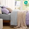 imageBedsure Twin XL Comforter Set  5 Pieces Reversible Blush Pink Bedding Twin XL Size Bed Set for All Seasons Bed in a Bag with Down Alternative Comforter Sheets Pillowcase ampamp Sham18  Light Purple