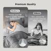 imageBedsure Twin XL Comforter Set  5 Pieces Reversible Blush Pink Bedding Twin XL Size Bed Set for All Seasons Bed in a Bag with Down Alternative Comforter Sheets Pillowcase ampamp Sham01  Grey