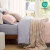 imageBedsure Twin XL Comforter Set  5 Pieces Reversible Blush Pink Bedding Twin XL Size Bed Set for All Seasons Bed in a Bag with Down Alternative Comforter Sheets Pillowcase ampamp Sham13  Blush Pink