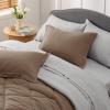 imageBedsure Twin XL Comforter Set  5 Pieces Reversible Blush Pink Bedding Twin XL Size Bed Set for All Seasons Bed in a Bag with Down Alternative Comforter Sheets Pillowcase ampamp Sham22  Brown