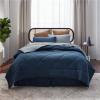 imageBedsure Twin XL Comforter Set  5 Pieces Reversible Blush Pink Bedding Twin XL Size Bed Set for All Seasons Bed in a Bag with Down Alternative Comforter Sheets Pillowcase ampamp Sham03  Navy