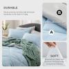 imageBedsure Twin XL Comforter Set  5 Pieces Reversible Blush Pink Bedding Twin XL Size Bed Set for All Seasons Bed in a Bag with Down Alternative Comforter Sheets Pillowcase ampamp Sham20  Sky Blue